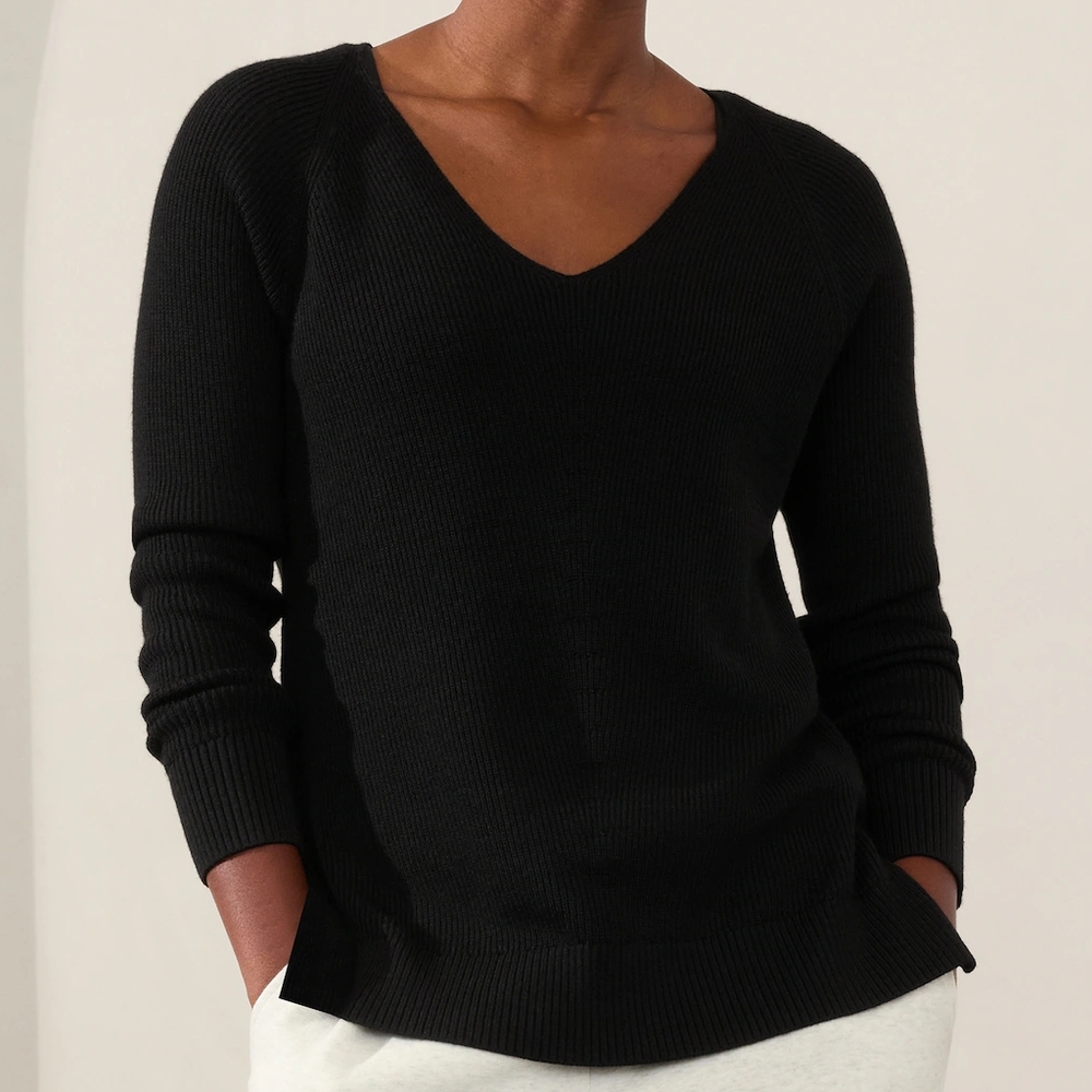 Athleta Hanover V-Neck Sweater